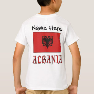Albania and Albanian Flag with Your Name T-Shirt