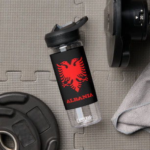 Albania Bottle, Fitness & Albanian Emblem / flag Water Bottle