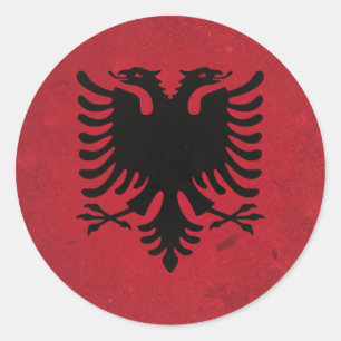 Albania Classic Round Sticker