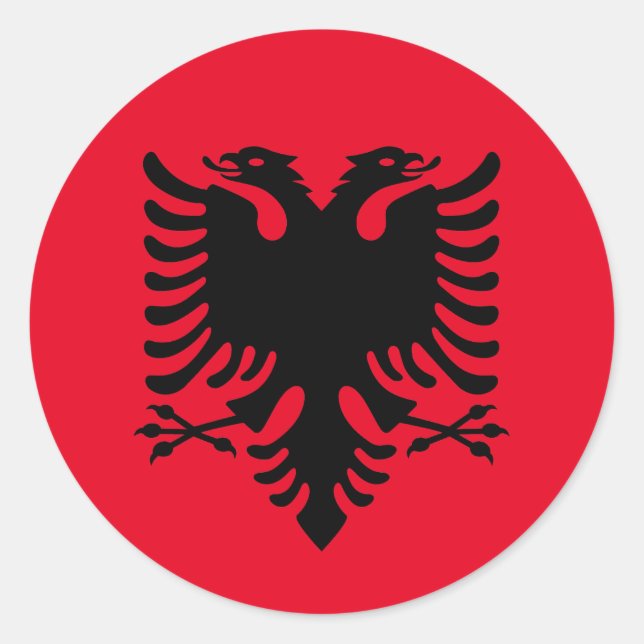 Albania Classic Round Sticker (Front)