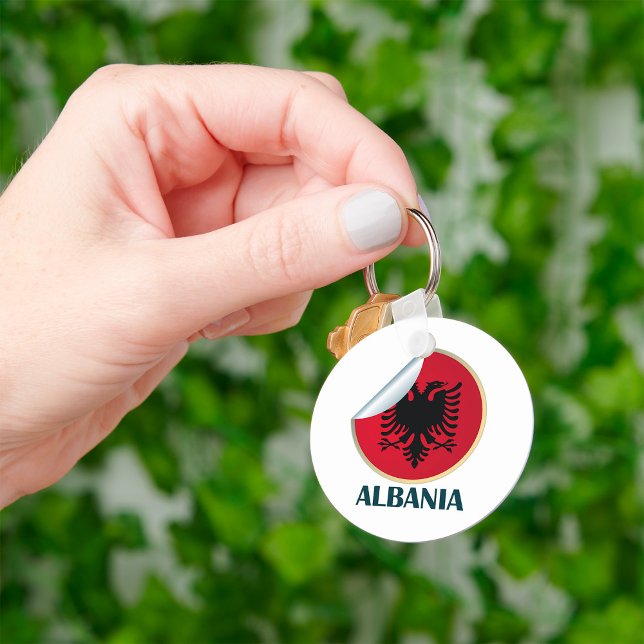 Albania Double Headed Eagle Emblem  Keychain (Creator Uploaded)