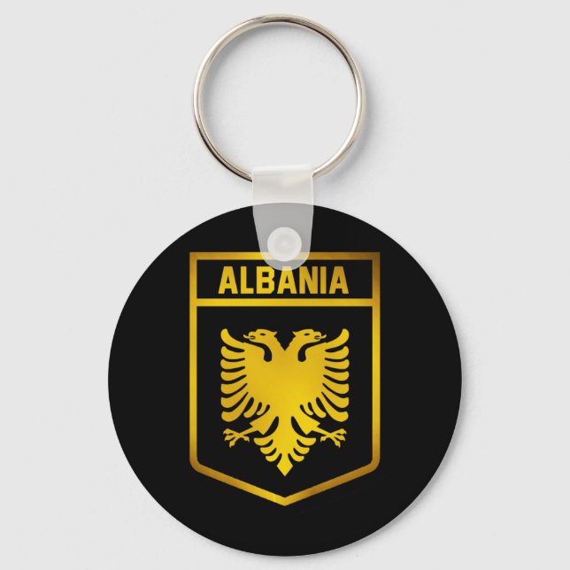 Albania Emblem Keychain (Front)