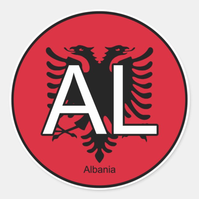 Albania Euro Sticker (Front)