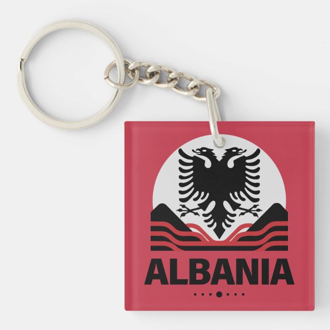 Albania European Union Keychain (Front)