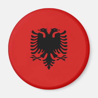 Albania Fisheye Flag Magnet