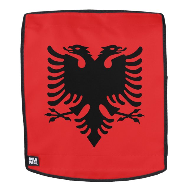 Albania Flag Backpack (Removable Face)
