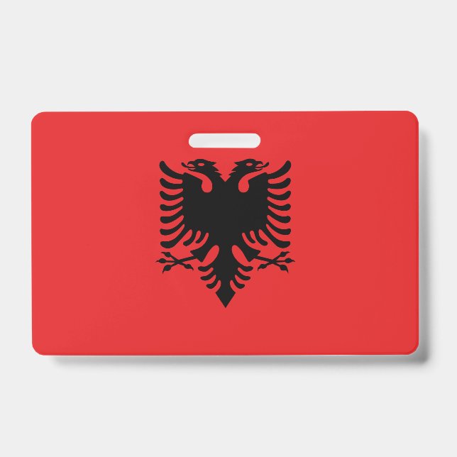 Albania Flag Badge (Front)