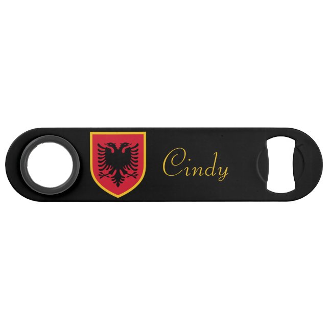 Albania Flag Bar Key (Front (Horizontal))