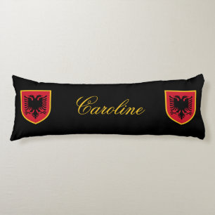 Albania Flag Body Pillow