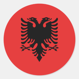 Albania Flag Classic Round Sticker