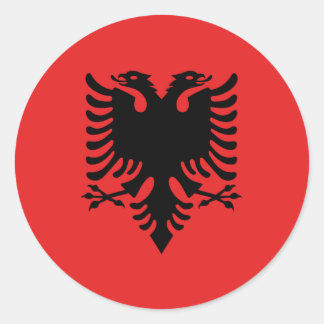 Albania Flag Classic Round Sticker
