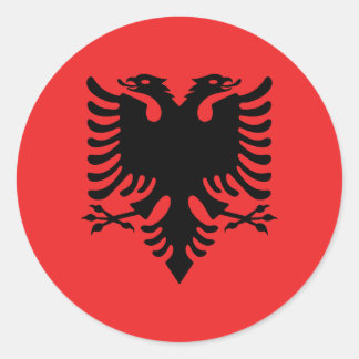 Albania Flag Classic Round Sticker