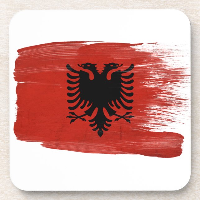 Albania Flag Coaster (Front)