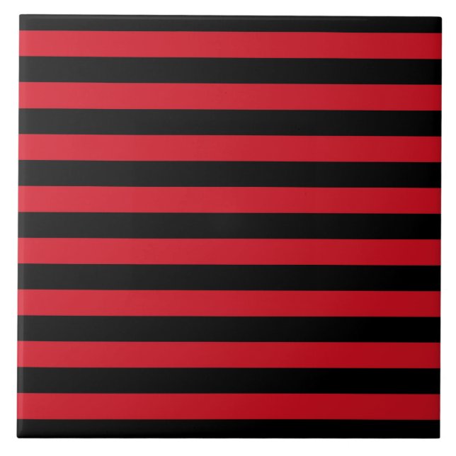 Albania flag colors stripes country symbol pattern tile (Front)