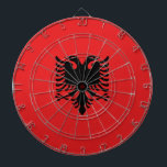 Albania Flag Dartboard<br><div class="desc">Albania Flag</div>