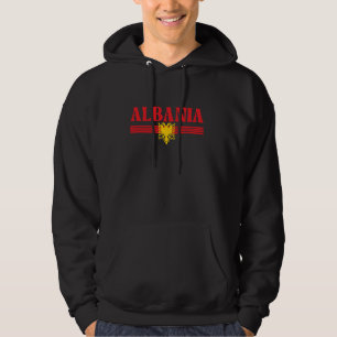 Albania Flag Emblem, Albanian Flag, Albania Hoodie
