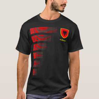 Albania Flag Emblem Albanian Pride Ancestry Herit T-Shirt
