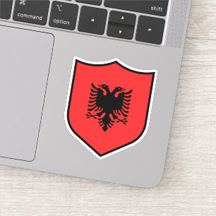 Albania Flag Emblem Patriotic Travel