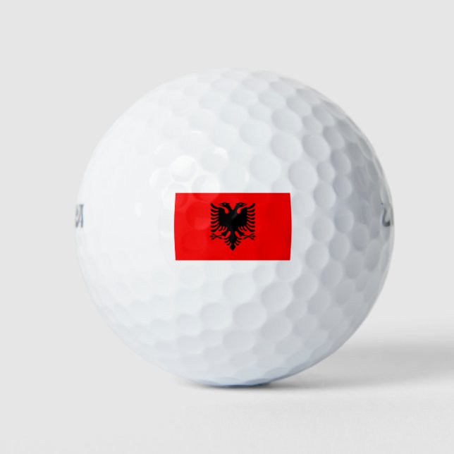 Albania Flag Golf Balls (Front)