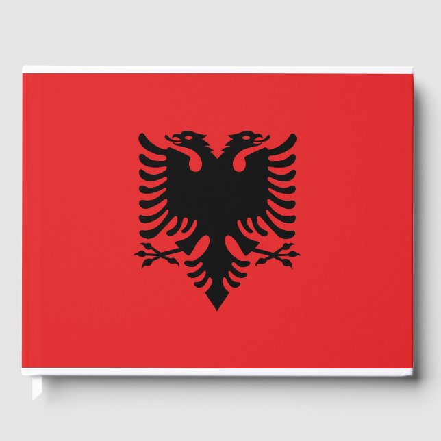 Albania Flag Guest Book (Front)