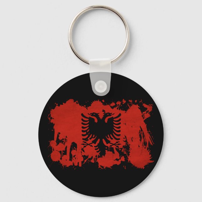 Albania Flag Keychain (Front)