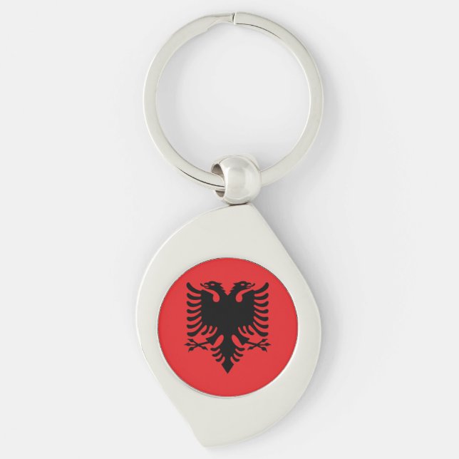 Albania Flag Keychain (Front)
