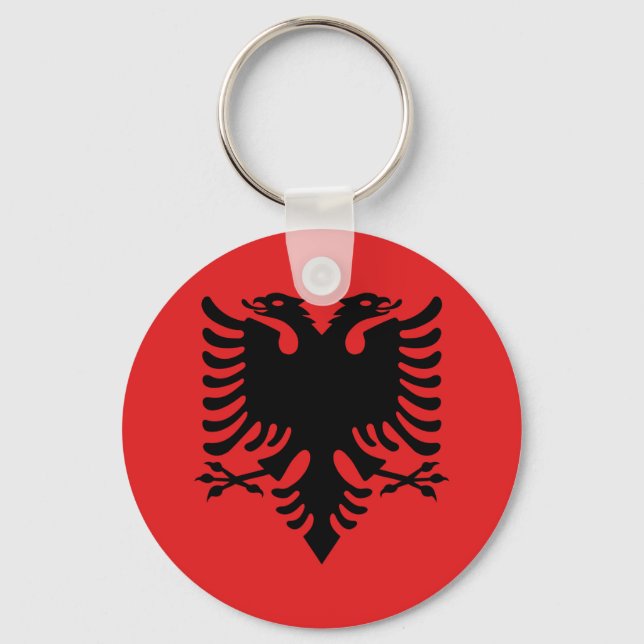 Albania Flag Keychain (Front)