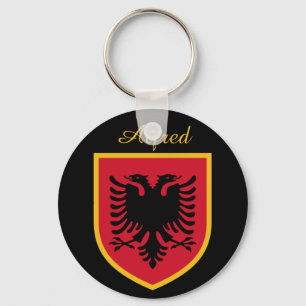 Albania Flag Keychain