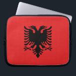 Albania Flag Laptop Sleeve<br><div class="desc">Protect your laptop with a touch of Albanian pride using our exclusive laptop sleeve featuring the flag of Albania! Crafted with meticulous attention to detail, this laptop sleeve is more than just a protective cover; it’s a celebration of Albanian heritage and cultural pride. The design prominently displays the iconic black...</div>