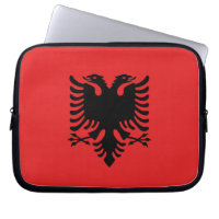 Albania Flag Laptop Sleeve
