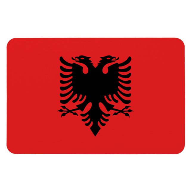 Albania Flag Magnet (Horizontal)
