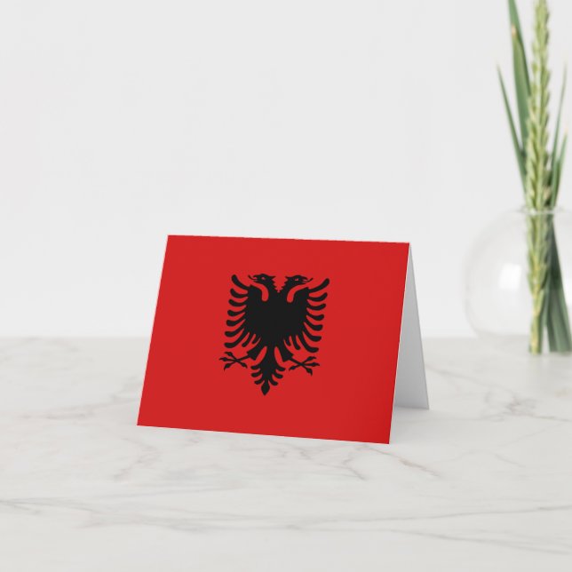 Albania Flag Notecard (Front)