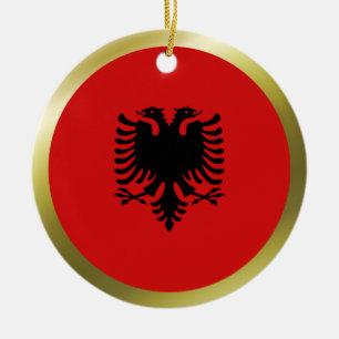 Albania Flag Ornament