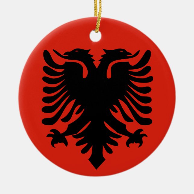 albania flag ornament (Front)