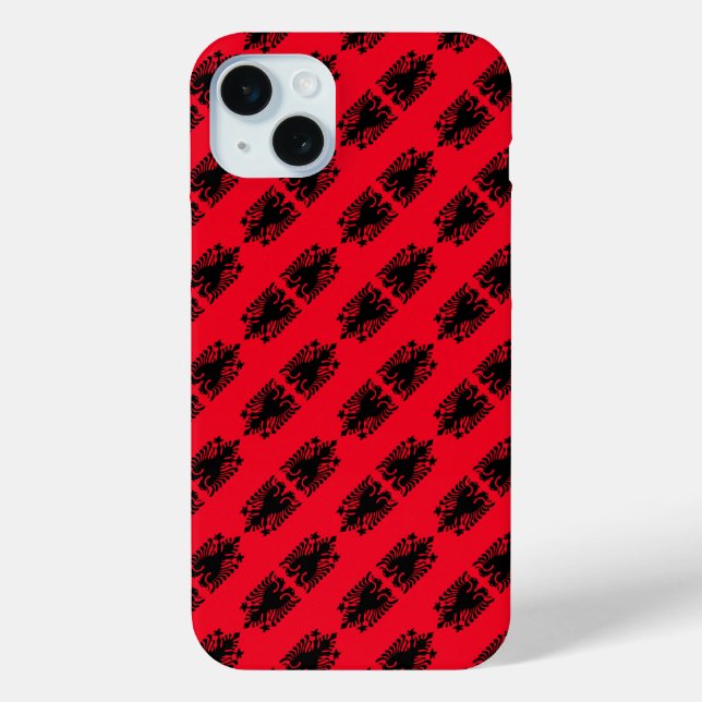 Albania flag pattern Case-Mate iPhone case (Back)