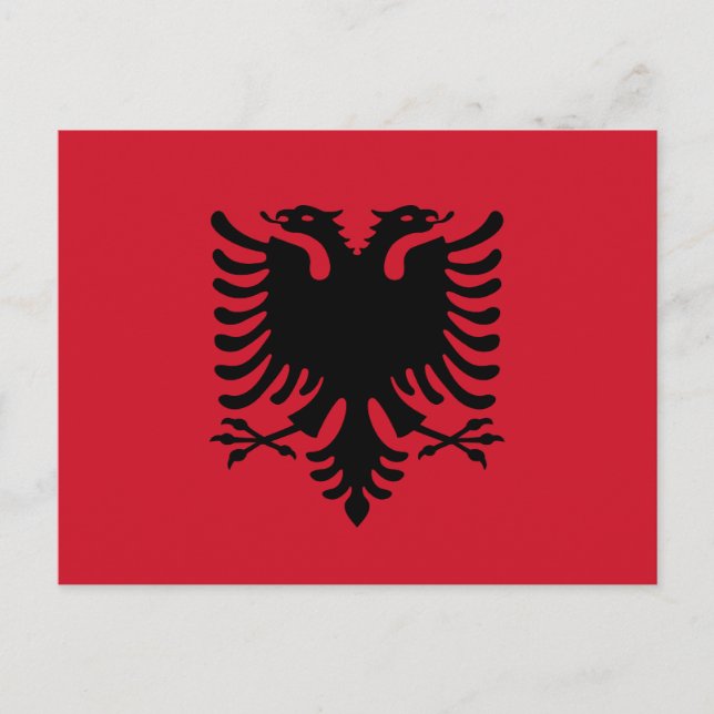Albania Flag Postcard (Front)