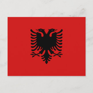 Albania Flag Postcard