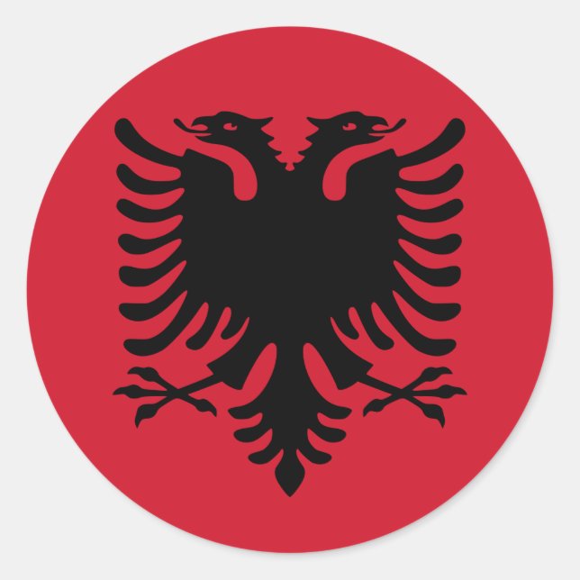 Albania Flag Sticker (Front)