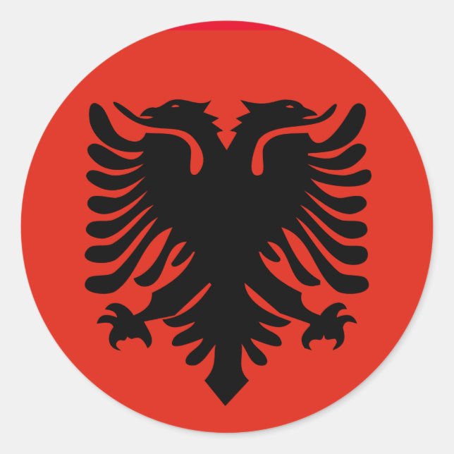 albania flag stickers (Front)