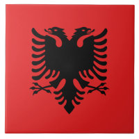 Albania Flag Tile