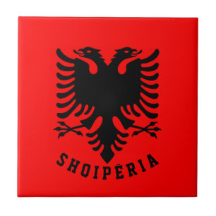 Albania Flag Tile