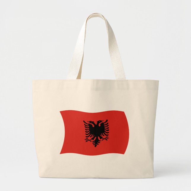 Albania Flag Tote Bag (Front)