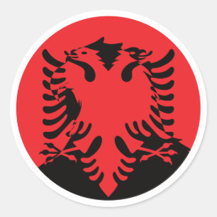 Albania Golden Eagle Albanian National Animal Flag Classic Round Sticker