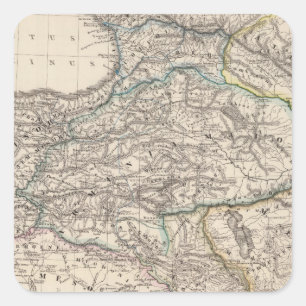 Albania, Iberia, Colchis, Armenia, Mesopotamia Square Sticker