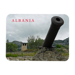 Albania Kruje Castle cannon view magnet
