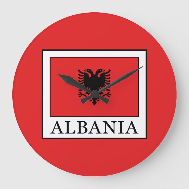Albania Large Clock (Front)