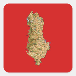 Albania Map Sticker