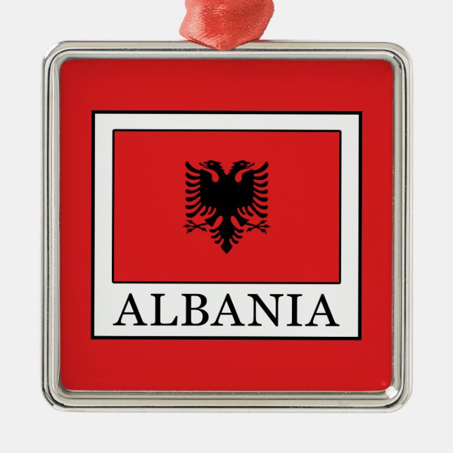 Albania Metal Ornament (Front)