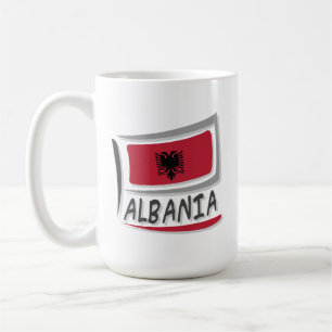 Albania Pride X Flag Coffee Mug