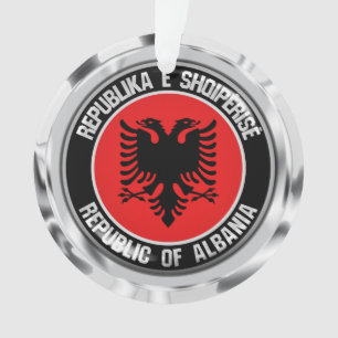 Albania Round Emblem Ornament